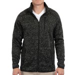 Burnside Men's Sweater Knit Jacket - BU3901 Heather Charcoal Burnside Men's Sweater Knit Jacket - BU3901 Heather Charcoal