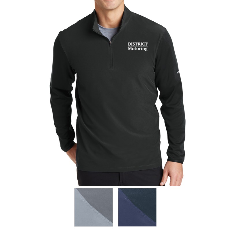 Nike Dri-fit Fabric Mix 1/2-zip Cover-up 1 Nike Dri-fit Fabric Mix 1/2-zip Cover-up 1