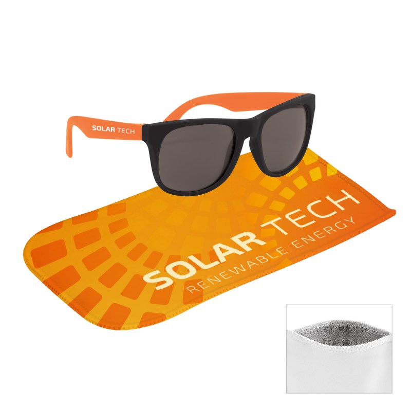 Rubberized Sunglasses With Rpet Microfiber Sunglass Pouch 1 Rubberized Sunglasses With Rpet Microfiber Sunglass Pouch 1
