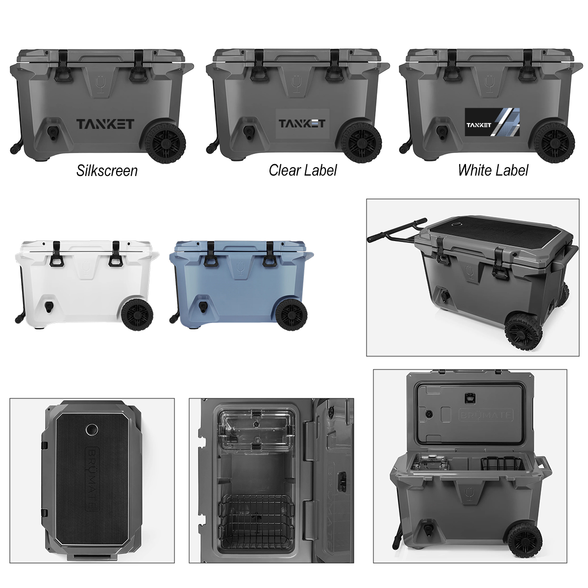 55 Qt. Brümate Brütank Rolling Cooler 1