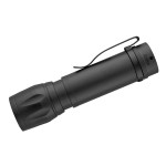 Torch Rechargeable Flashlight - 20066 BLK Side On Torch Rechargeable Flashlight - 20066 BLK Side On
