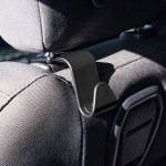 Rabs Auto Headrest Multi-purpose Hook - 75090 BLK Inuse Rabs Auto Headrest Multi-purpose Hook - 75090 BLK Inuse