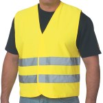 Reflective Safety Vest - 7720 YEL Both Silkscreen Reflective Safety Vest - 7720 YEL Both Silkscreen