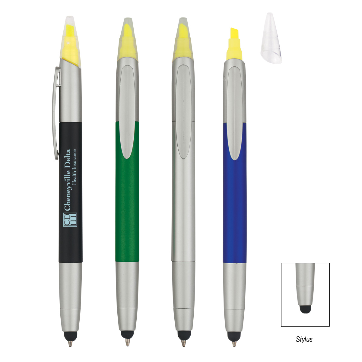 3-in-1 Pen With Highlighter And Stylus 1