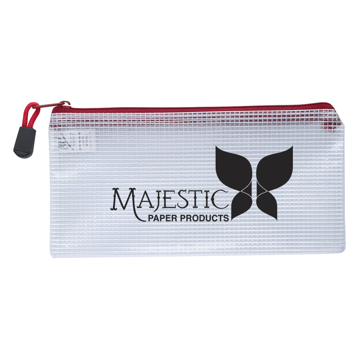 Clear Zippered Pencil Pouch 1