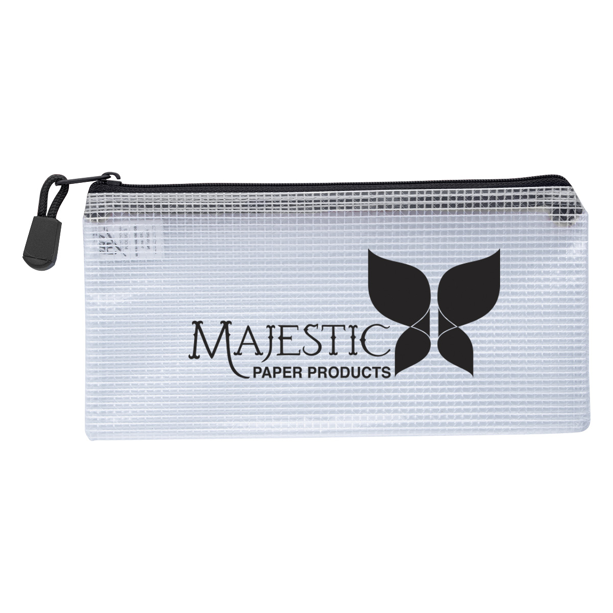 Clear Zippered Pencil Pouch 1