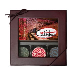 Custom Printed Chocolate Bar With 3 Truffles 1 Custom Printed Chocolate Bar With 3 Truffles 1