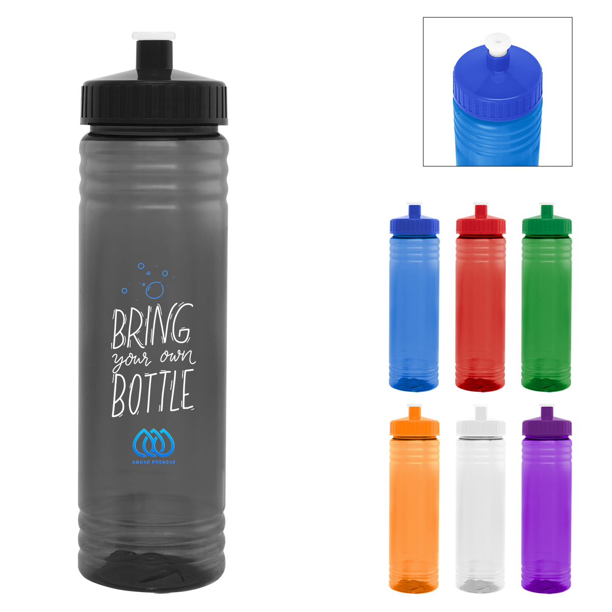 24 Oz. Full Color Hustle Bottle 1