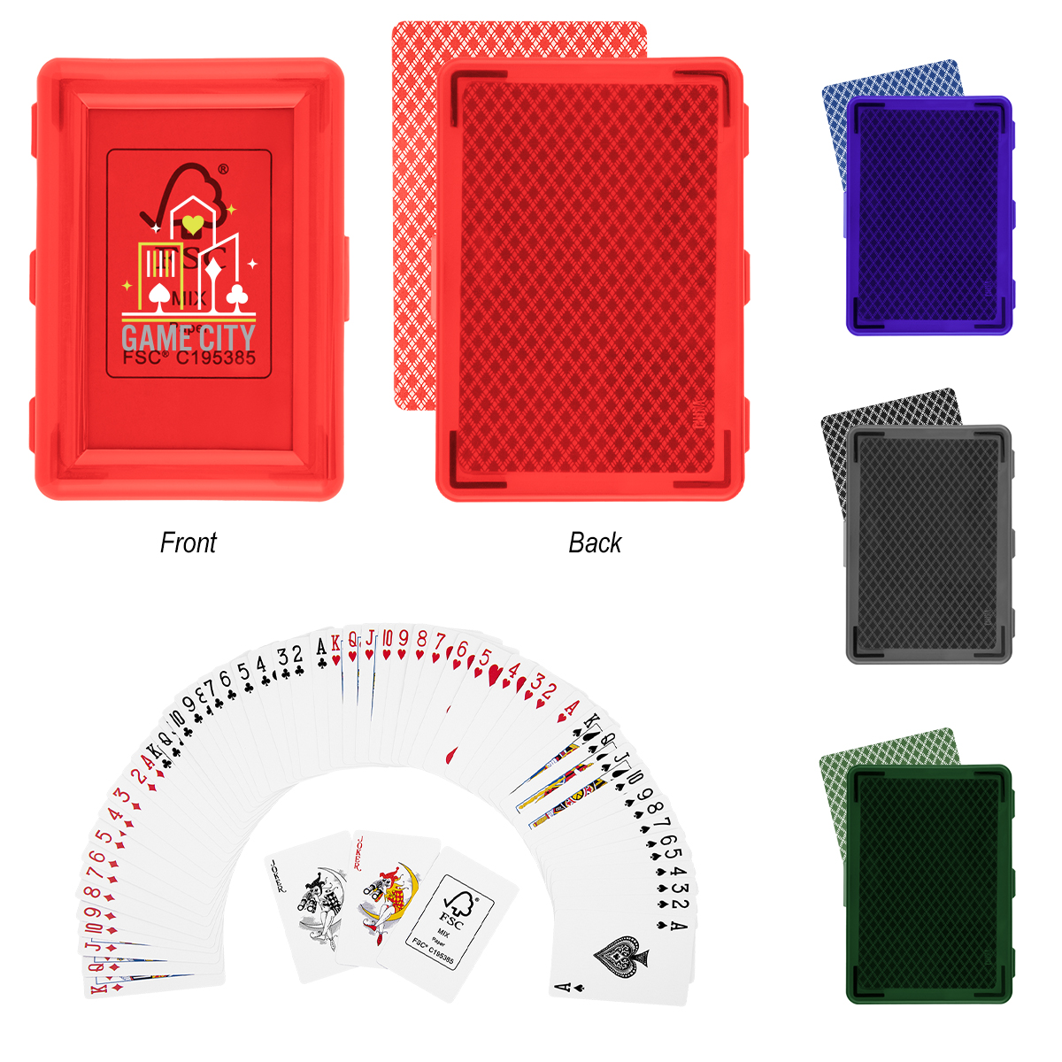 Playing Cards In Recycled Case 1