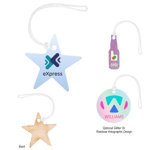 Full Color Wood Bag Tag - 5" 1 Full Color Wood Bag Tag - 5" 1