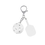 Pickleball Keychain - 20124 WHT Blank Pickleball Keychain - 20124 WHT Blank