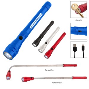 Telescopic Rechargeable Recycled Aluminum Flashlight With Magnet 2.0 1 Telescopic Rechargeable Recycled Aluminum Flashlight With Magnet 2.0 1