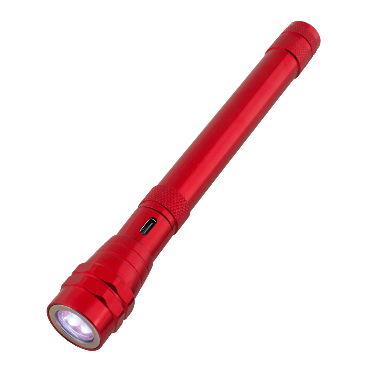 Telescopic Rechargeable Recycled Aluminum Flashlight With Magnet 2.0 1