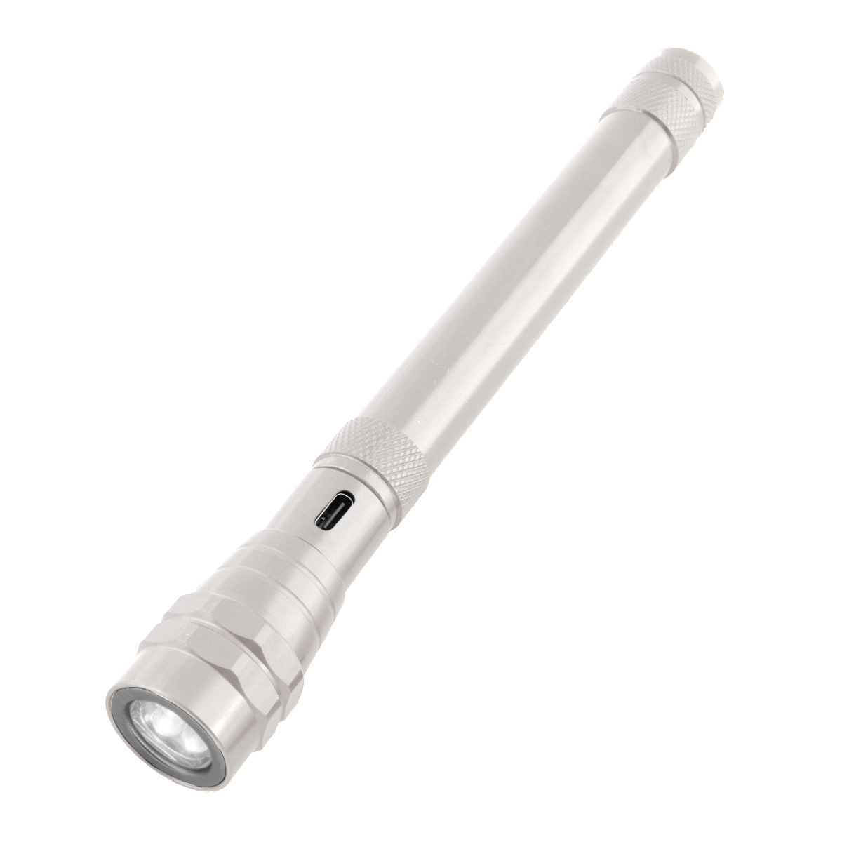 Telescopic Rechargeable Recycled Aluminum Flashlight With Magnet 2.0 1