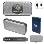 Cutter & Buck® Aluminum Suede Speaker And Power Bank 1 Cutter & Buck® Aluminum Suede Speaker And Power Bank 1