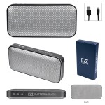 Cutter & Buck® Aluminum Suede Speaker And Power Bank 2 Cutter & Buck® Aluminum Suede Speaker And Power Bank 2