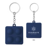 Push Pop Square Stress Reliever Keychain - 20160 NAV Padprint Push Pop Square Stress Reliever Keychain - 20160 NAV Padprint
