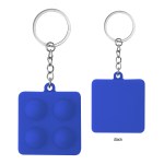 Push Pop Square Stress Reliever Keychain - 20160 ROY Blank Push Pop Square Stress Reliever Keychain - 20160 ROY Blank
