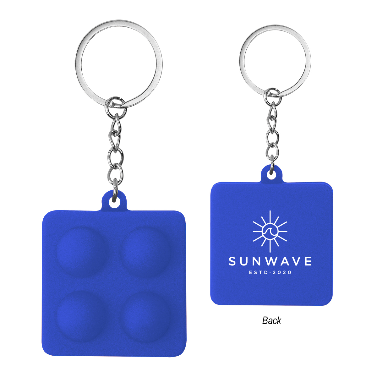 Push Pop Square Stress Reliever Keychain 1