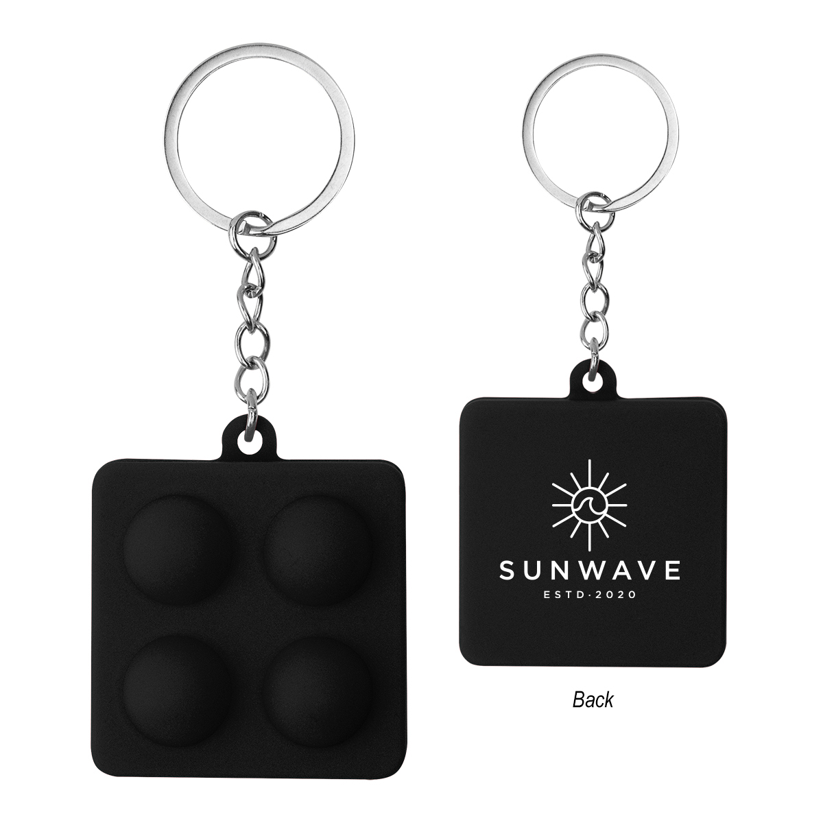 Push Pop Square Stress Reliever Keychain 1