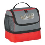 Two Compartment Lunch Pail Bag - 3513 GRARED Colorbrite Two Compartment Lunch Pail Bag - 3513 GRARED Colorbrite