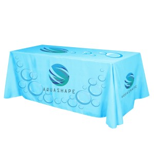 Flat All Over Dye Sub Table Cover - 4-sided, Fits 8%27 Table 1 Flat All Over Dye Sub Table Cover - 4-sided, Fits 8%27 Table 1