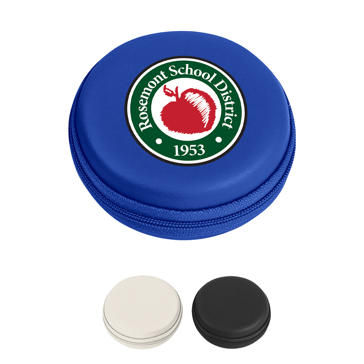 Round Zippered Electronics Travel Case 1