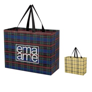 Soho Tartan Laminated Non-woven Shopper Bag 1 Soho Tartan Laminated Non-woven Shopper Bag 1
