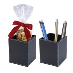 Faux Leather Pen Cup Set 2 Faux Leather Pen Cup Set 2