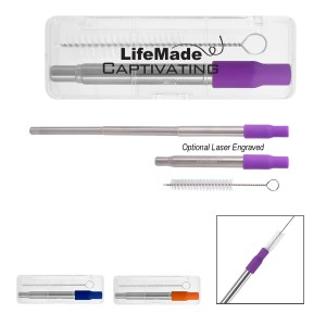 Hurley Collapsible Stainless Steel Straw In Travel Case 1 Hurley Collapsible Stainless Steel Straw In Travel Case 1