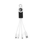 Rabs Multi-charging Cables With Watch Dock - 25238 WHTBLK Padprint Rabs Multi-charging Cables With Watch Dock - 25238 WHTBLK Padprint