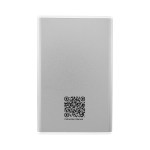 5000 Mah Rabs & Aluminum Power Bank - 25248 SIL Back 5000 Mah Rabs & Aluminum Power Bank - 25248 SIL Back