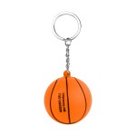 Basketball Stress Reliever Keychain - 20118 ORN Back Basketball Stress Reliever Keychain - 20118 ORN Back
