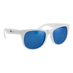 Quinn Mirrored Malibu Sunglasses - 61000 FSTWHTBLU Silkscreen Quinn Mirrored Malibu Sunglasses - 61000 FSTWHTBLU Silkscreen