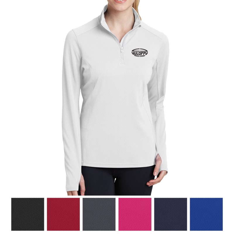 Sport-tek® Ladies' Sport-wick® Textured 1/4-zip Pullover 1 Sport-tek® Ladies' Sport-wick® Textured 1/4-zip Pullover 1
