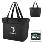 Chill Commuter Rpet 34 Can Split Cooler Tote Bag - 35201 BLK Silkscreen Chill Commuter Rpet 34 Can Split Cooler Tote Bag - 35201 BLK Silkscreen