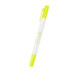 Dual Tip Highlighter - 12070 WHTYEL Silkscreen Dual Tip Highlighter - 12070 WHTYEL Silkscreen