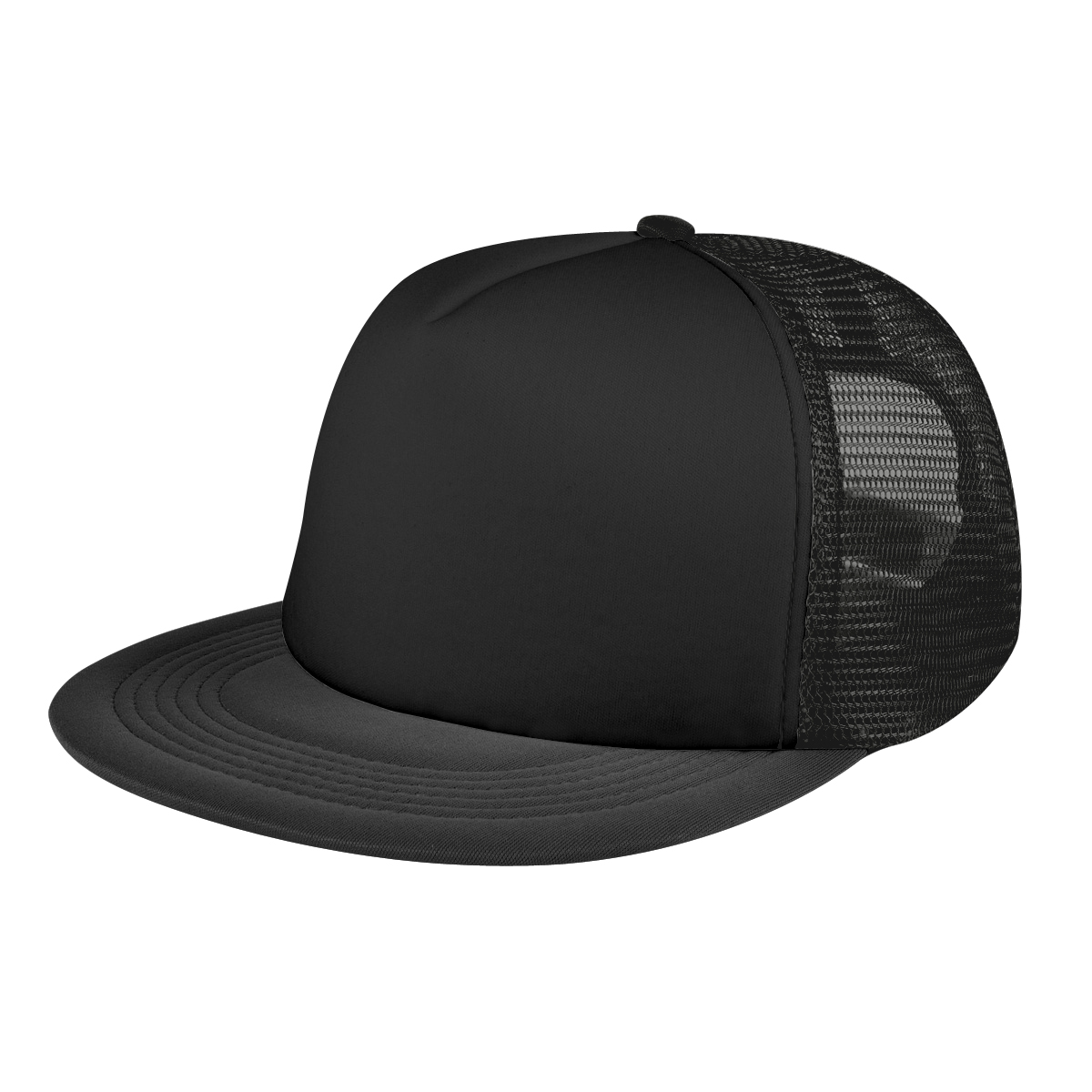Flat Bill Trucker Cap 1