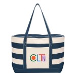 Cotton Canvas Nautical Tote Bag - 3240 NATNAV Colorbrite Cotton Canvas Nautical Tote Bag - 3240 NATNAV Colorbrite