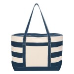 Cotton Canvas Nautical Tote Bag - 3240 NATNAV Blank Cotton Canvas Nautical Tote Bag - 3240 NATNAV Blank