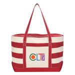 Cotton Canvas Nautical Tote Bag - 3240 NATRED Colorbrite Cotton Canvas Nautical Tote Bag - 3240 NATRED Colorbrite
