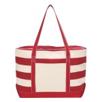 Cotton Canvas Nautical Tote Bag - 3240 NATRED Blank Cotton Canvas Nautical Tote Bag - 3240 NATRED Blank