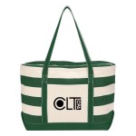 Cotton Canvas Nautical Tote Bag - 3240 NATGRF Silkscreen Cotton Canvas Nautical Tote Bag - 3240 NATGRF Silkscreen