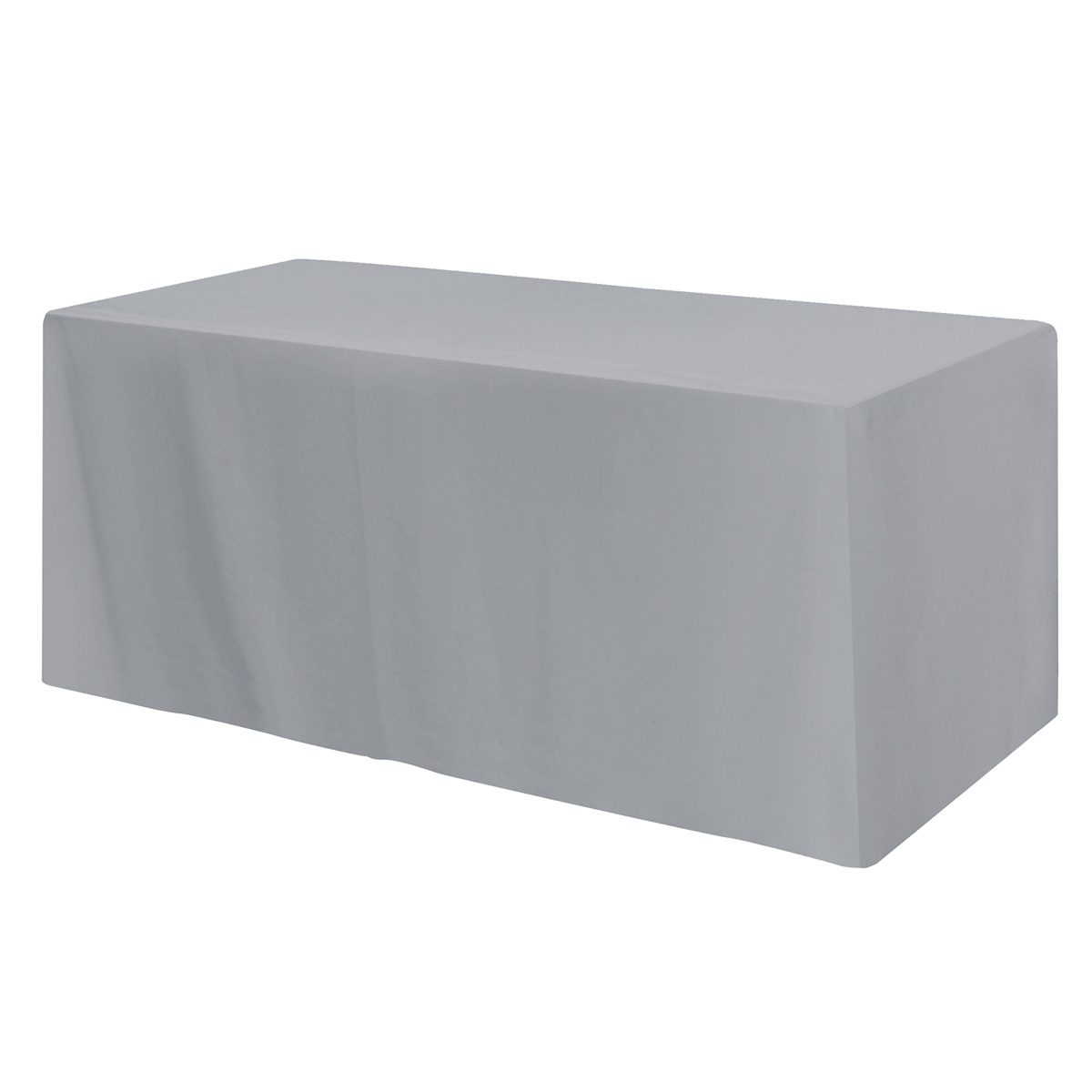Fitted Poly/cotton 3-sided Table Cover - Fits 6' Standard Table 1