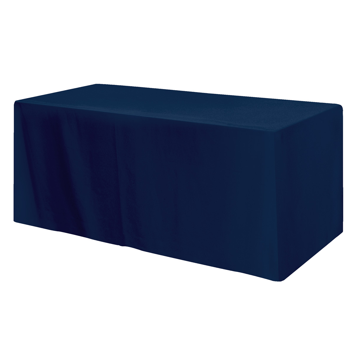 Fitted Poly/cotton 3-sided Table Cover - Fits 6' Standard Table 1