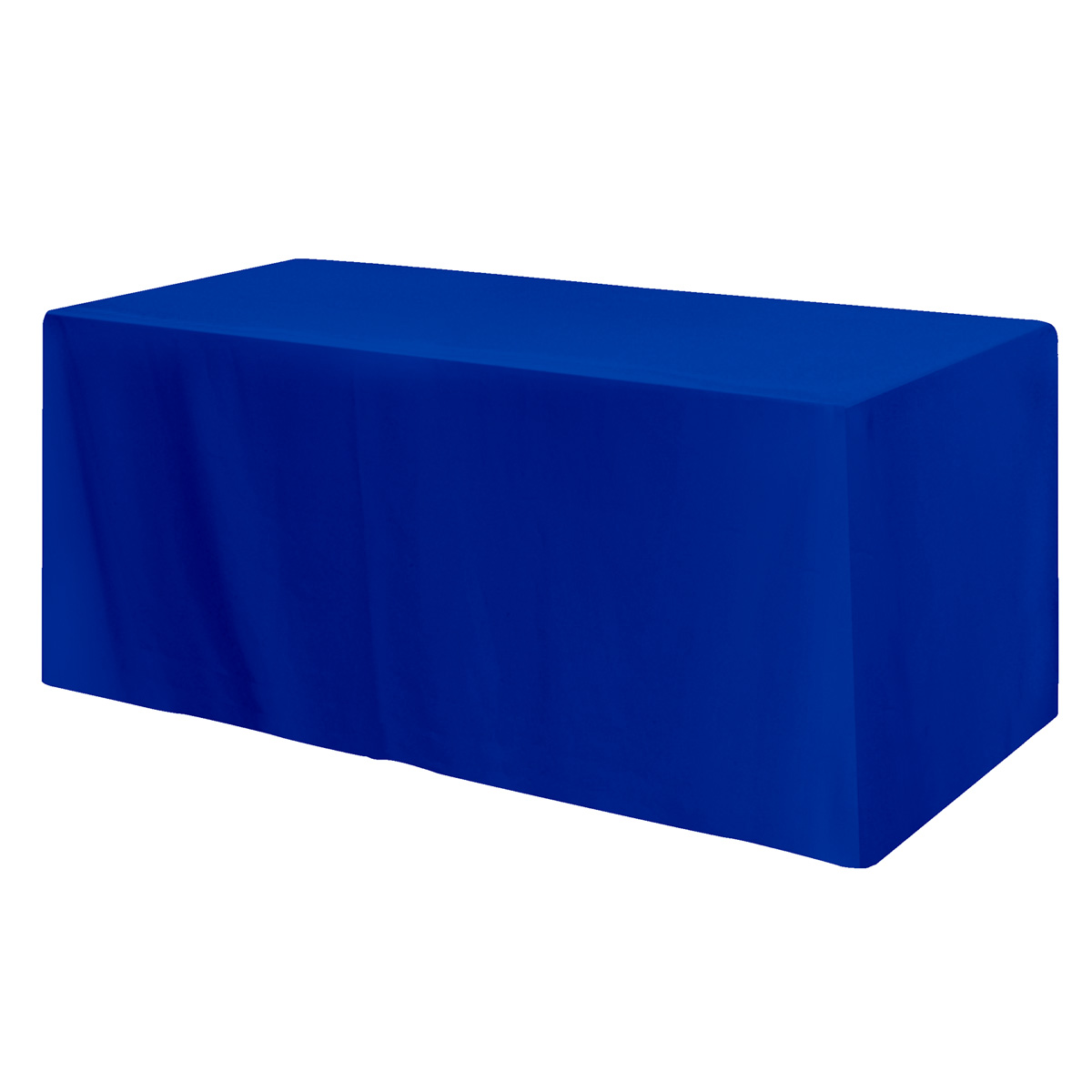 Fitted Poly/cotton 3-sided Table Cover - Fits 6' Standard Table 1