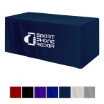 Fitted Poly/cotton 3-sided Table Cover - Fits 6%27 Standard Table 1 Fitted Poly/cotton 3-sided Table Cover - Fits 6%27 Standard Table 1