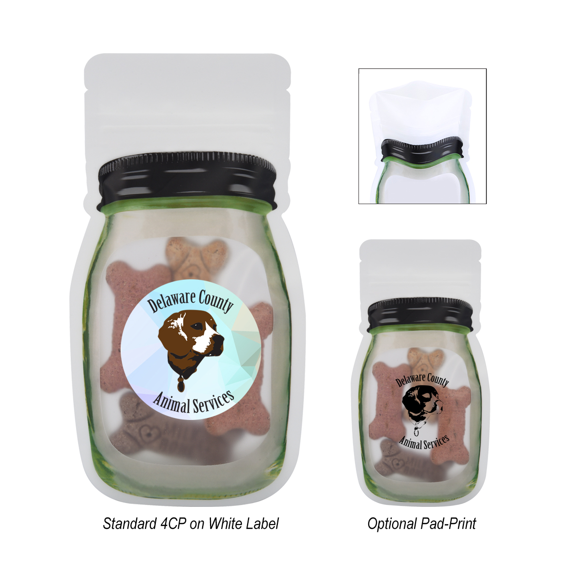 3.8 Oz. Reusable Storage Bag With Dog Bones 1 3.8 Oz. Reusable Storage Bag With Dog Bones 1