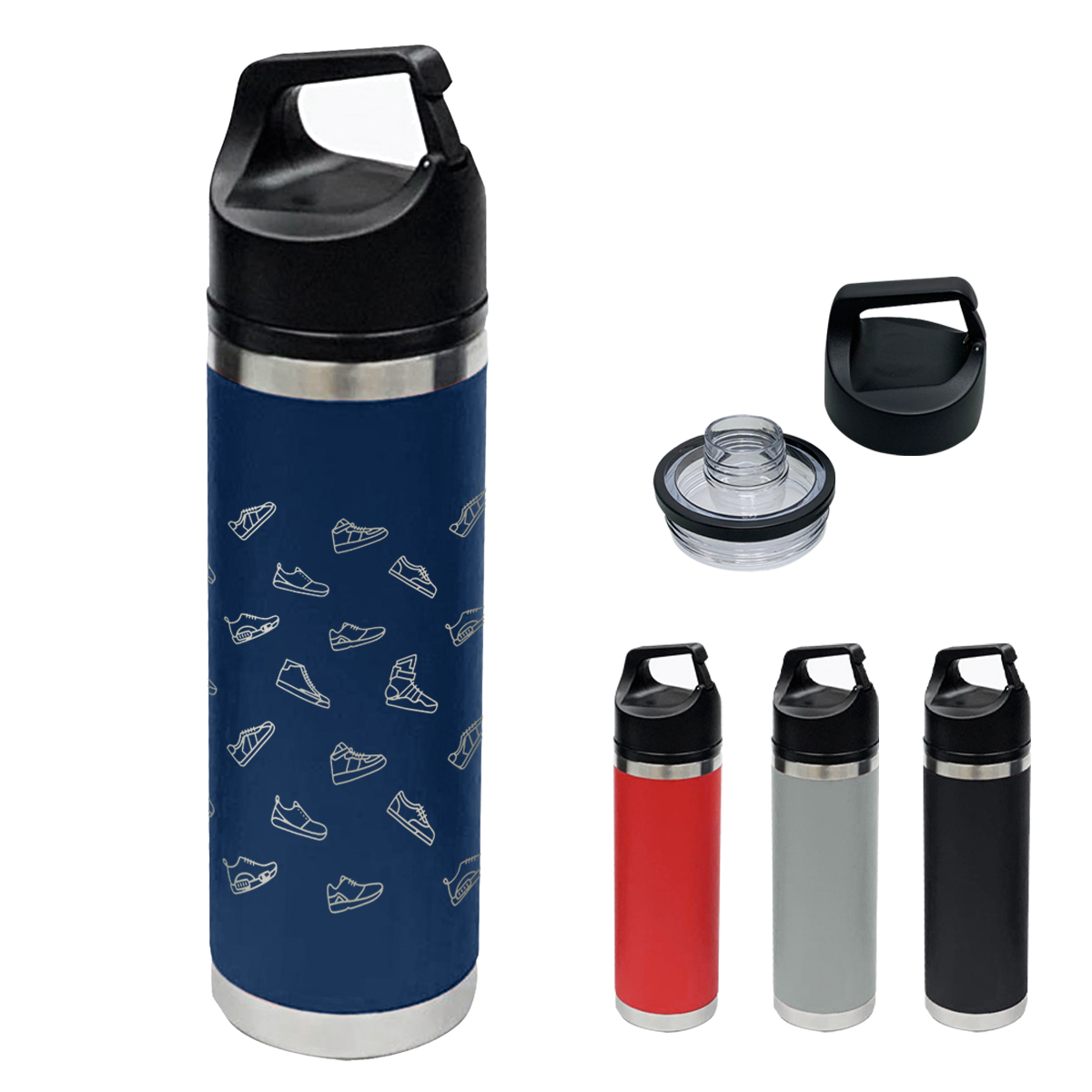 18 Oz. Full Laser Davenport Stainless Steel Bottle 1