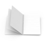 Powerstick Willow Side Bound Notebook - 94072 WHTWHT Open Powerstick Willow Side Bound Notebook - 94072 WHTWHT Open